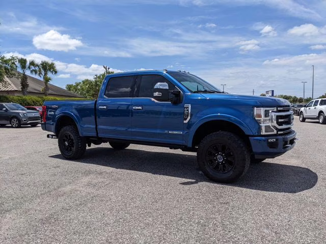 2022 Blue Metallic Ford Super Duty F-250 SRW Platinum 4X4 Truck