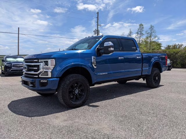 2022 Blue Metallic Ford Super Duty F-250 SRW Platinum 4X4 Truck