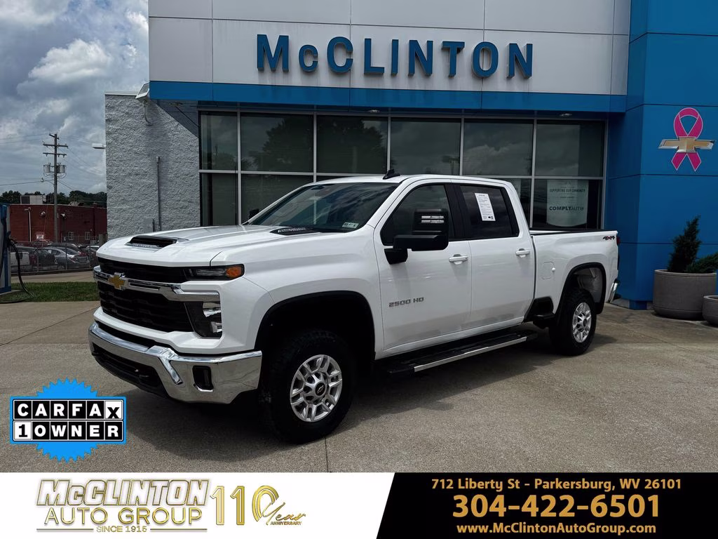 2025 Summit White Chevrolet Silverado 2500HD LT 4X4 Truck