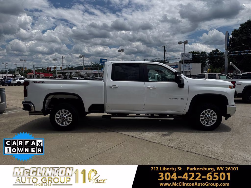 2025 Summit White Chevrolet Silverado 2500HD LT 4X4 Truck