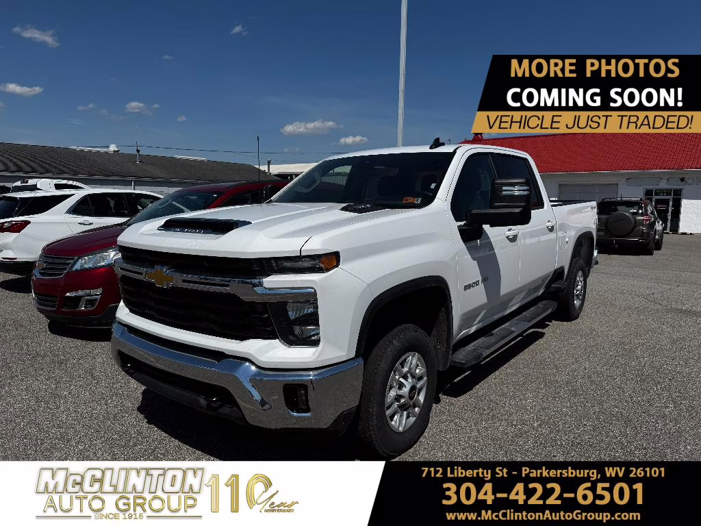 2025 Summit White Chevrolet Silverado LT 4X4 Truck