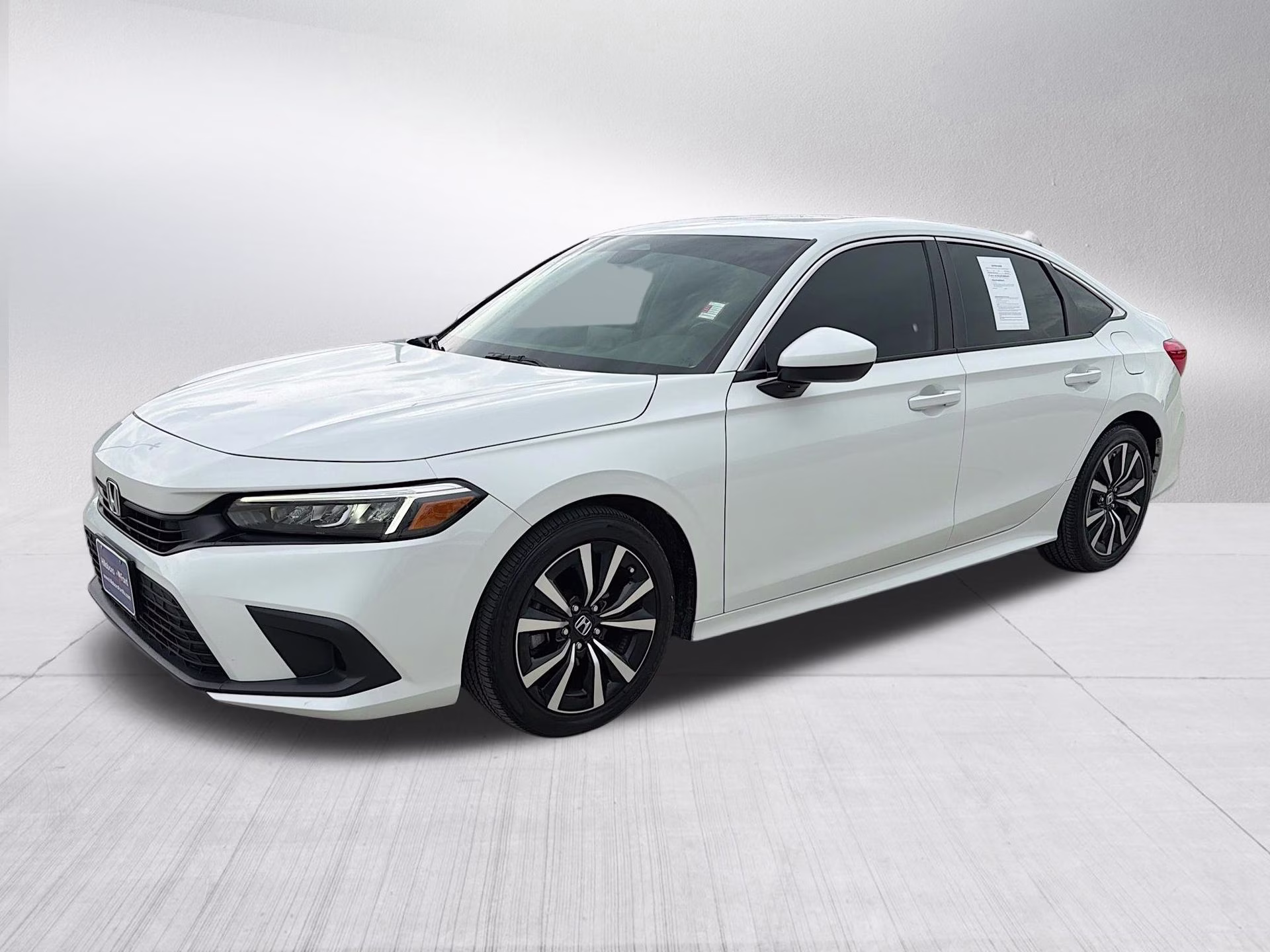 2024 Platinum White Pearl Honda Civic EX FWD Sedan