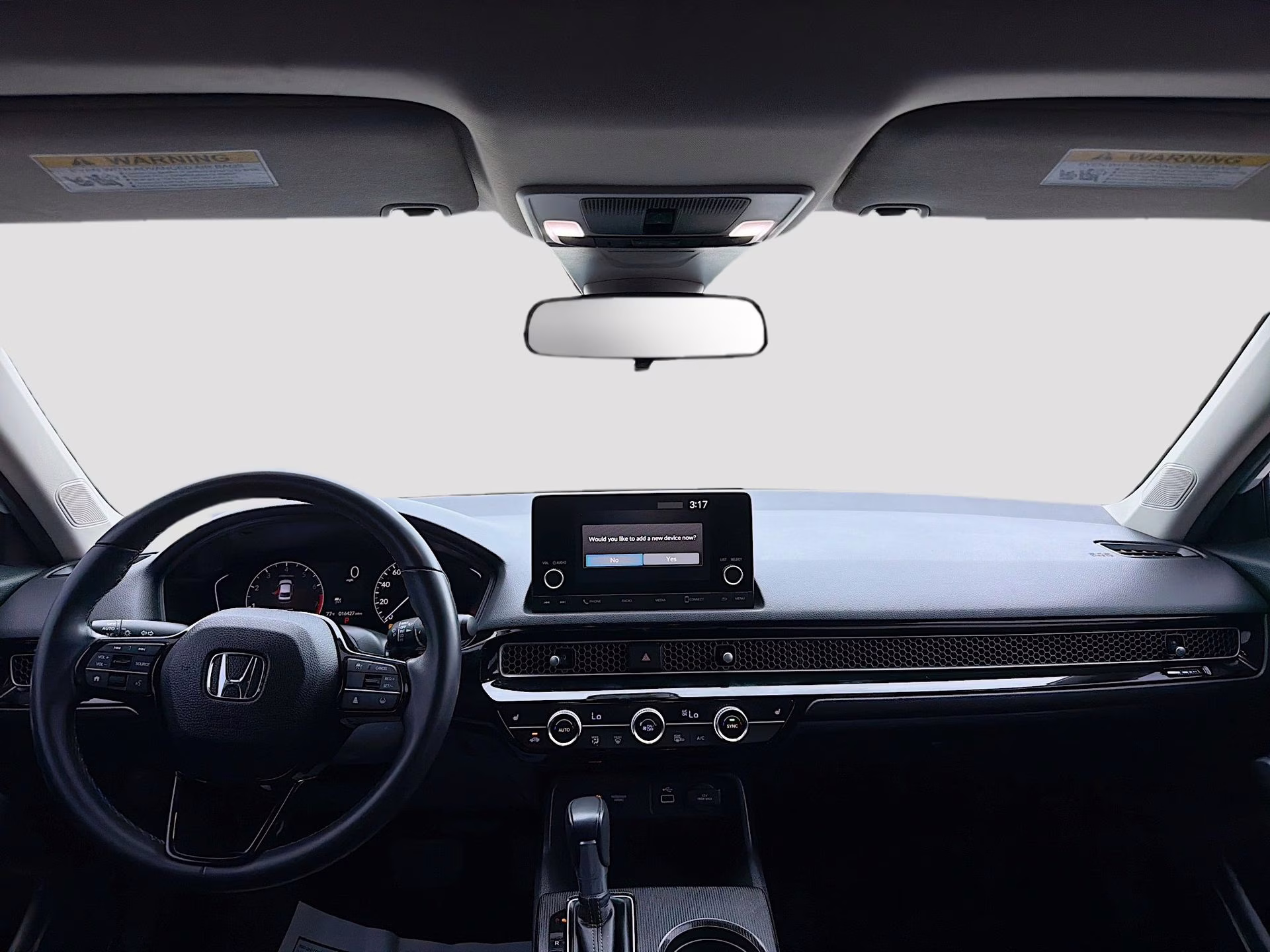 2024 Platinum White Pearl Honda Civic EX FWD Sedan