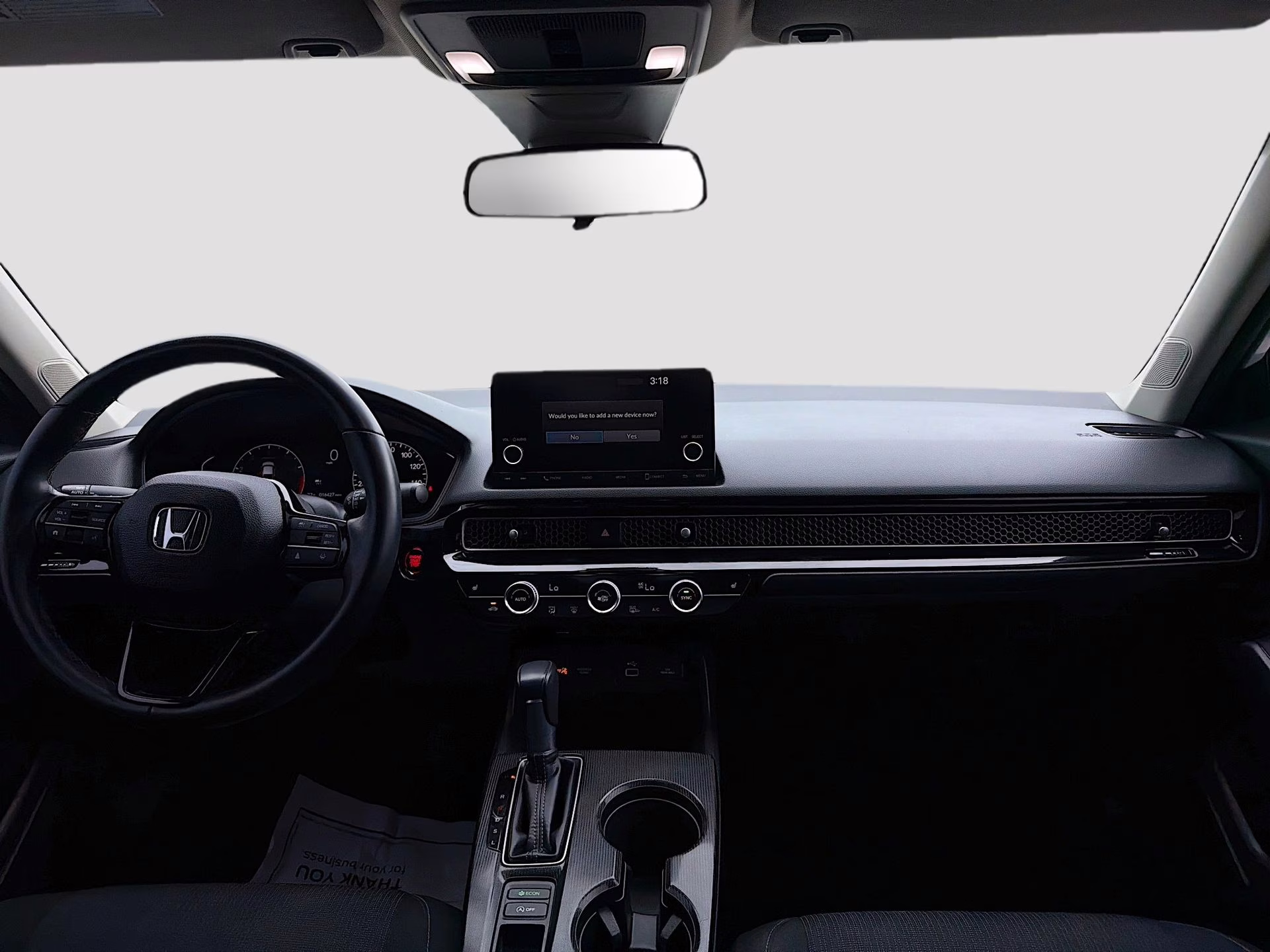 2024 Platinum White Pearl Honda Civic EX FWD Sedan