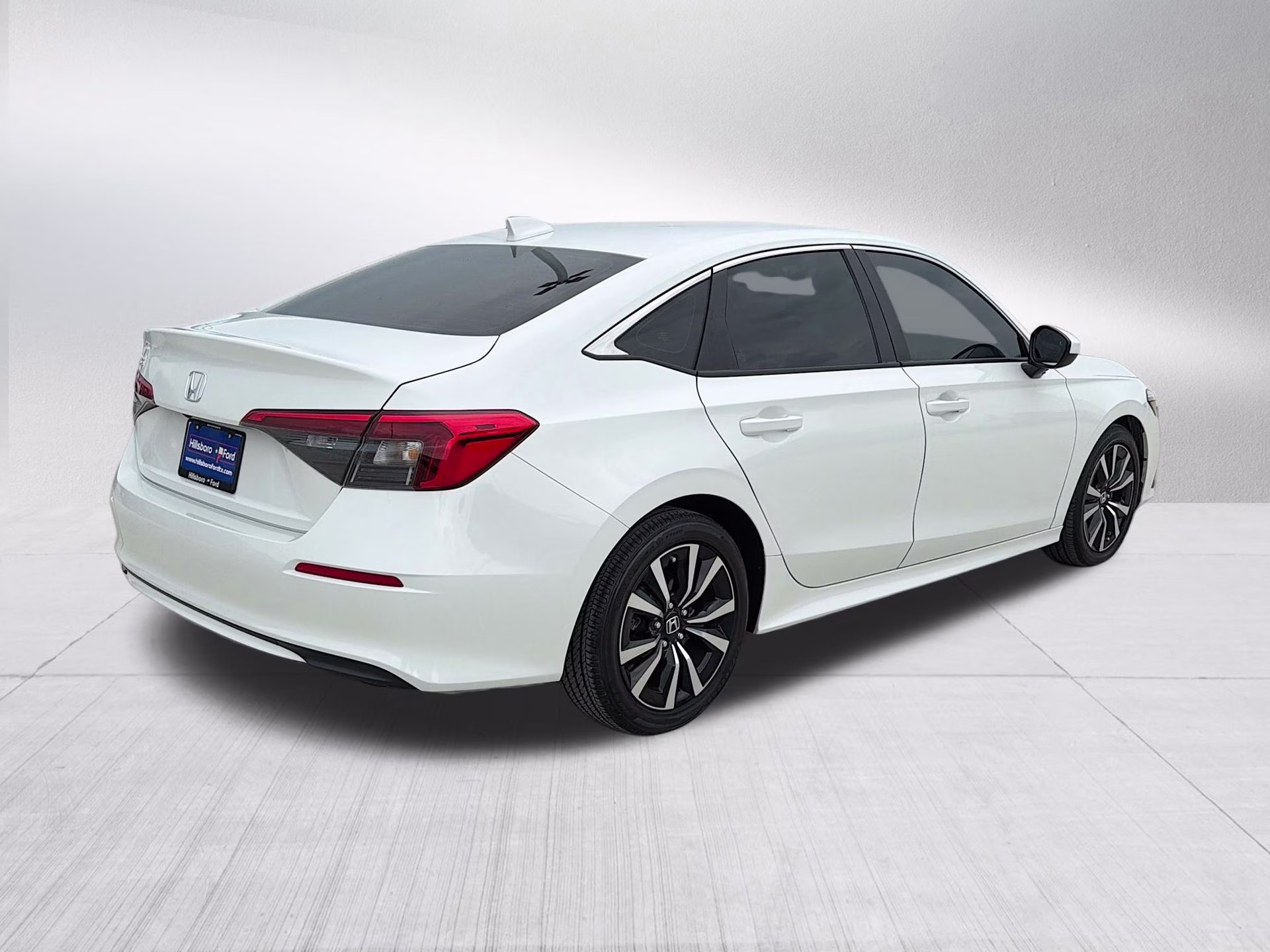 2024 Platinum White Pearl Honda Civic EX FWD Sedan