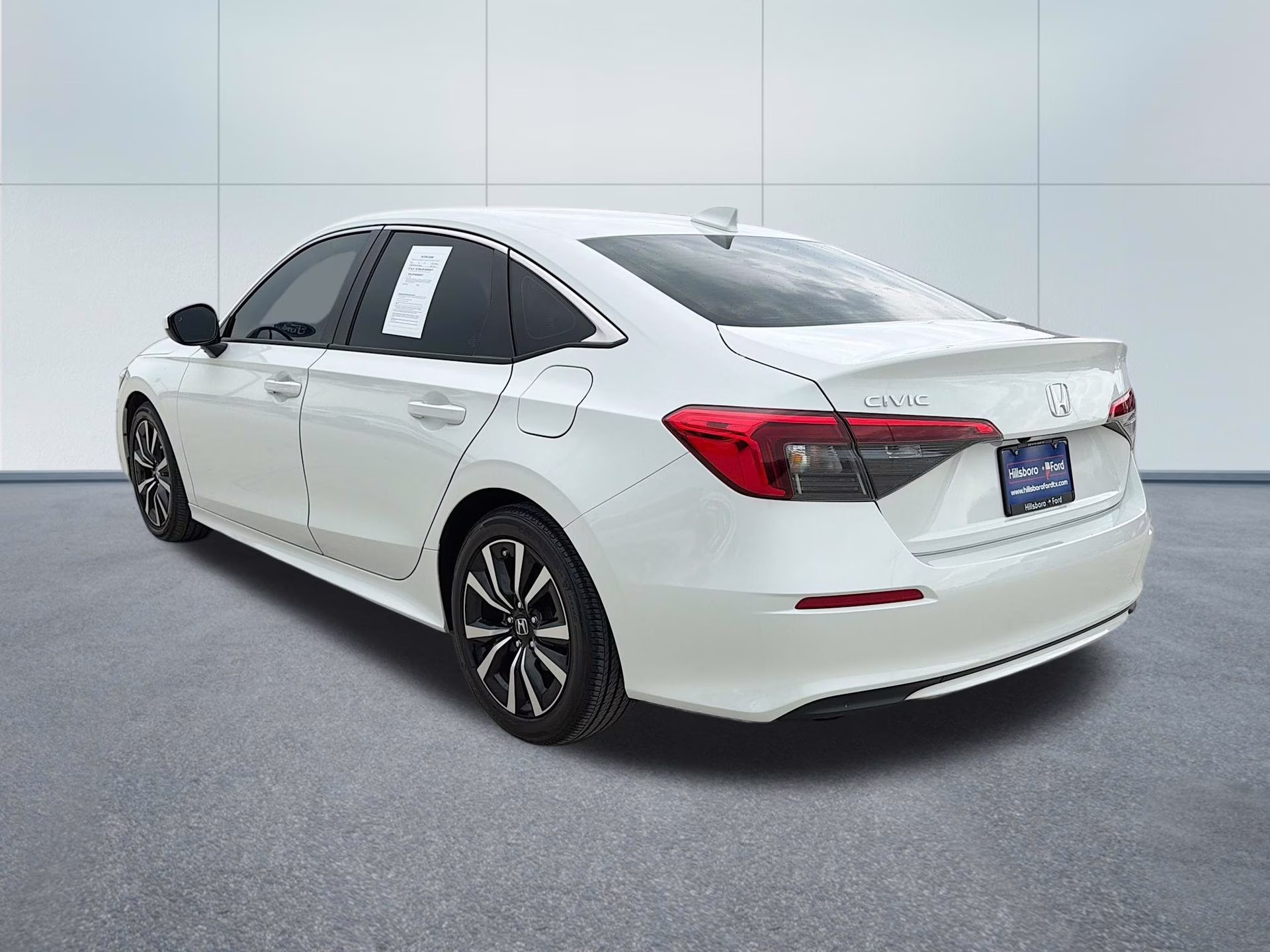 2024 Platinum White Pearl Honda Civic EX FWD Sedan