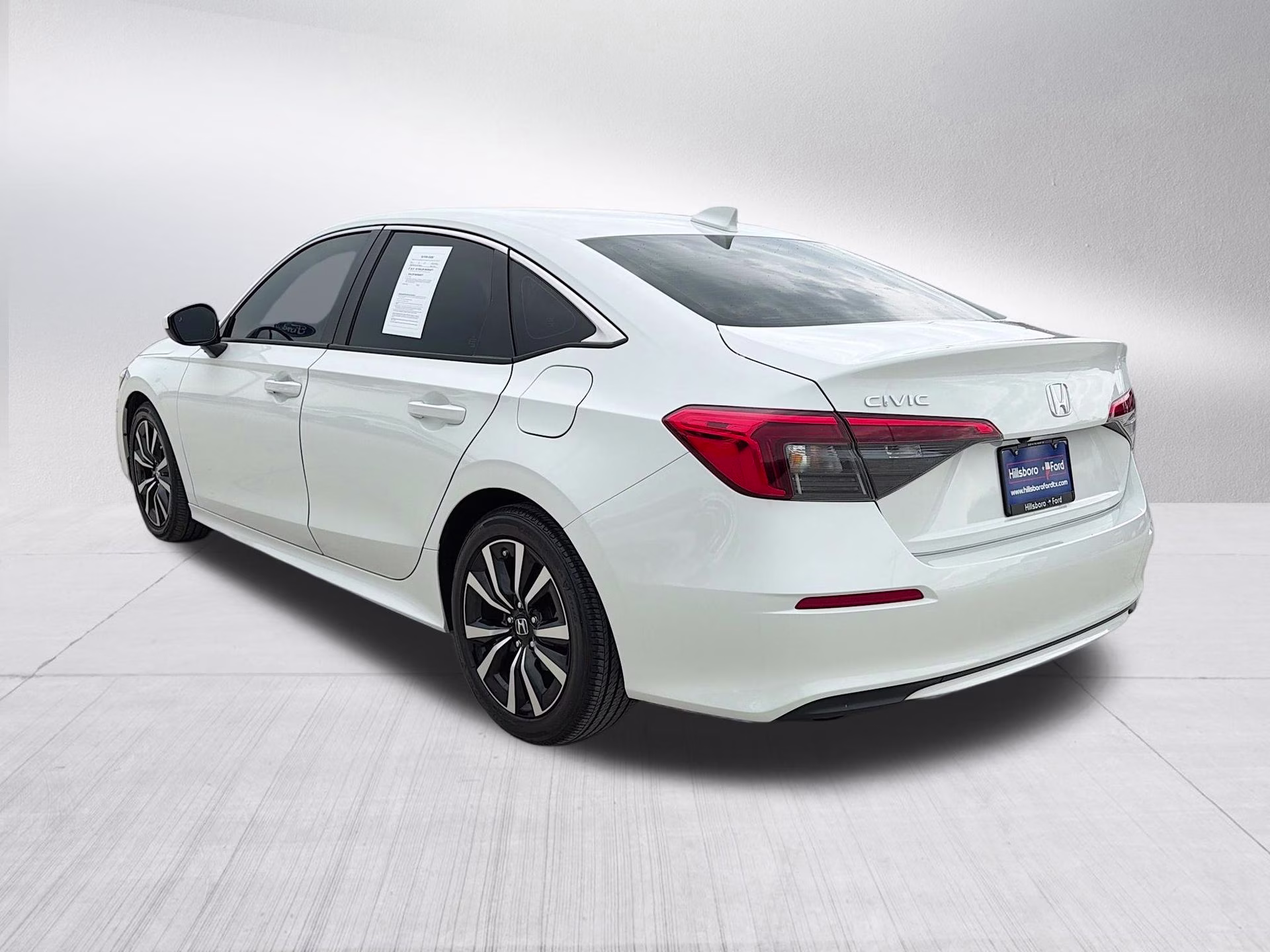 2024 Platinum White Pearl Honda Civic EX FWD Sedan