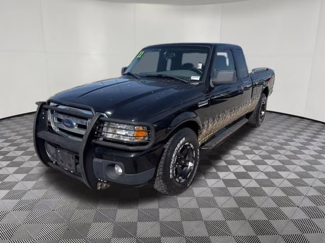 2011 Black Ford Ranger XLT 4X4 Truck