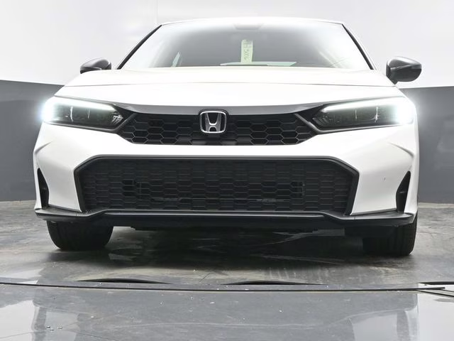 2026 Platinum White Pearl Honda Civic Sport FWD Hatchback