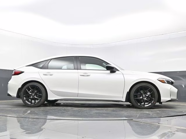 2026 Platinum White Pearl Honda Civic Sport FWD Hatchback