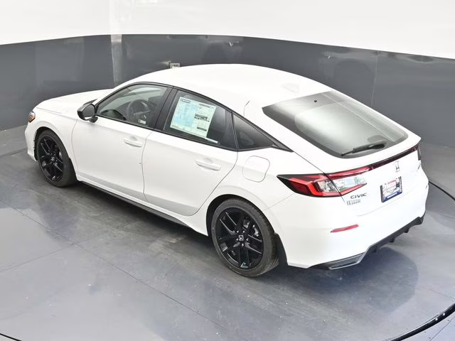 2026 Platinum White Pearl Honda Civic Sport FWD Hatchback