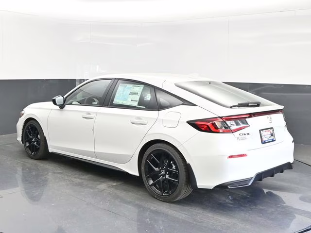 2026 Platinum White Pearl Honda Civic Sport FWD Hatchback
