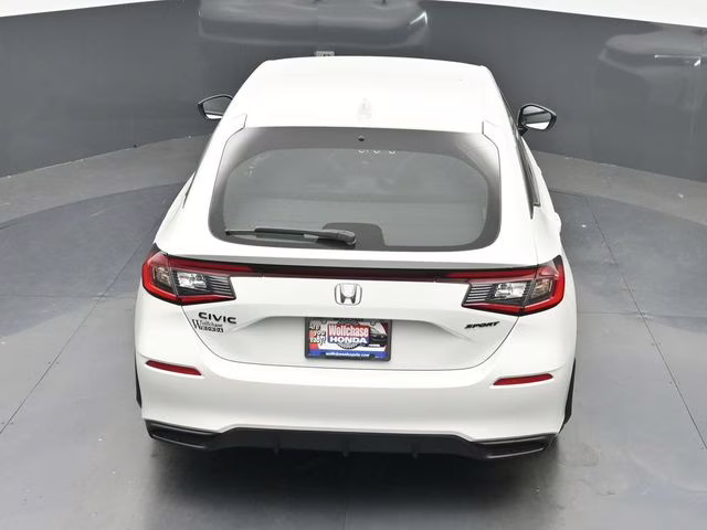 2026 Platinum White Pearl Honda Civic Sport FWD Hatchback