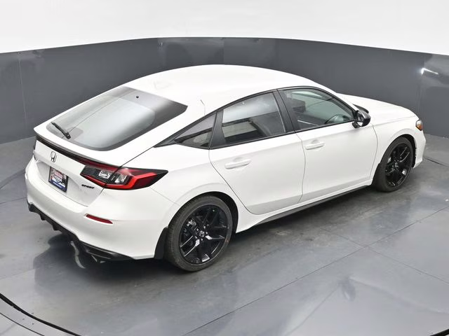 2026 Platinum White Pearl Honda Civic Sport FWD Hatchback