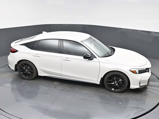 2026 Platinum White Pearl Honda Civic Sport FWD Hatchback
