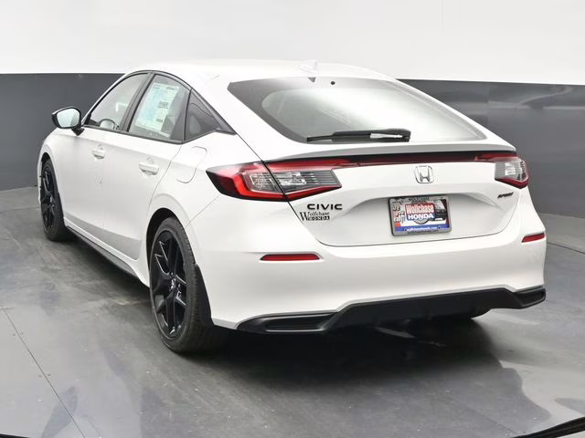2026 Platinum White Pearl Honda Civic Sport FWD Hatchback
