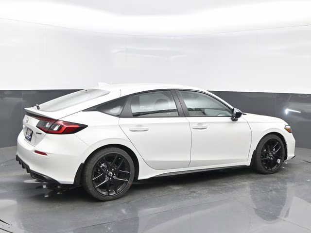 2026 Platinum White Pearl Honda Civic Sport FWD Hatchback