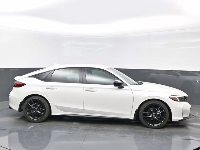 2026 Platinum White Pearl Honda Civic Sport FWD Hatchback