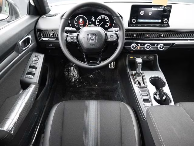 2026 Platinum White Pearl Honda Civic Sport FWD Hatchback