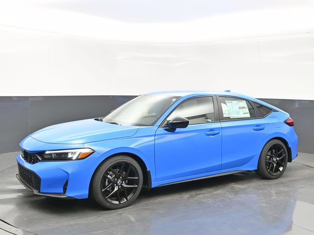 2026 Boost Blue Pearl Honda Civic Sport FWD Hatchback