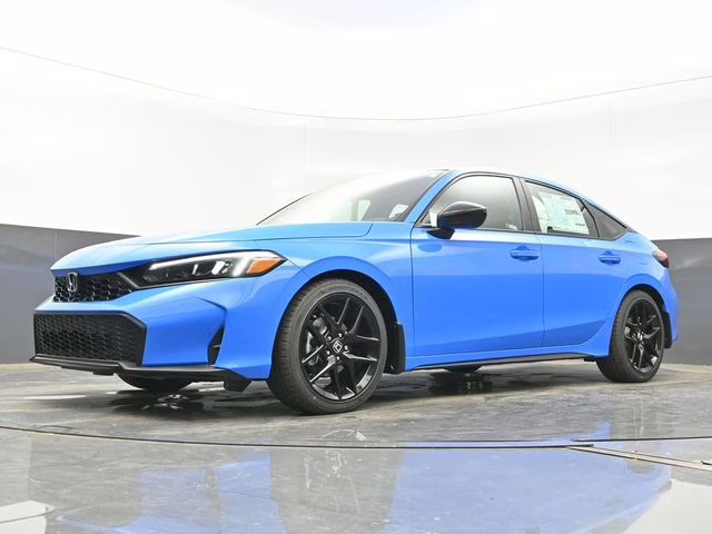 2026 Boost Blue Pearl Honda Civic Sport FWD Hatchback