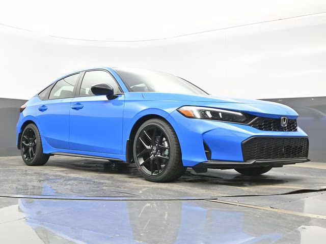 2026 Boost Blue Pearl Honda Civic Sport FWD Hatchback