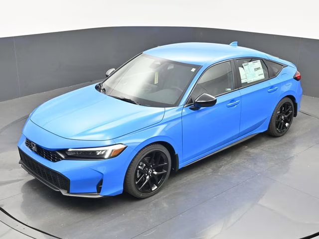 2026 Boost Blue Pearl Honda Civic Sport FWD Hatchback