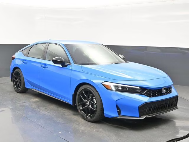 2026 Boost Blue Pearl Honda Civic Sport FWD Hatchback