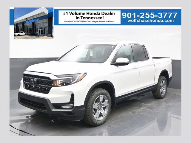 2026 Platinum White Pearl Honda Ridgeline RTL AWD Truck