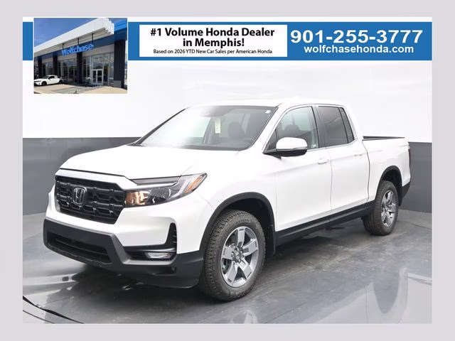 2026 Platinum White Pearl Honda Ridgeline RTL AWD Truck