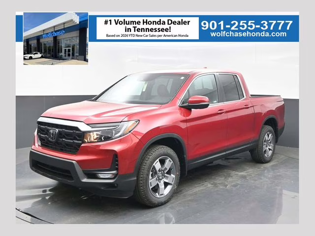 2026 Radiant Red Metallic II Honda Ridgeline RTL AWD Truck