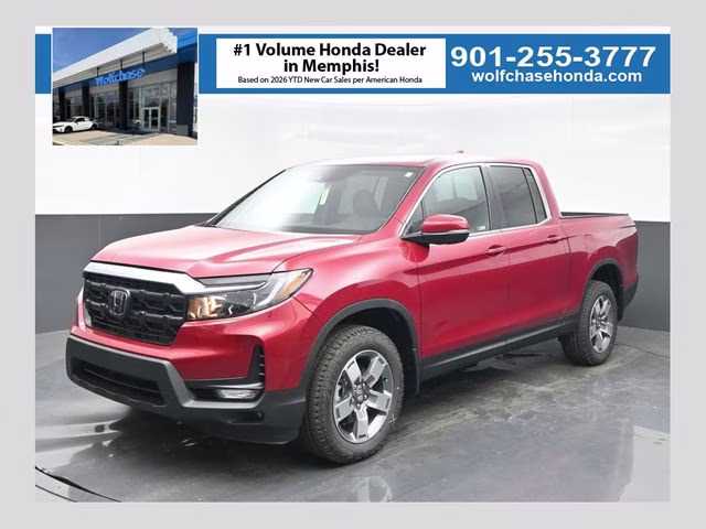 2026 Radiant Red Metallic II Honda Ridgeline RTL AWD Truck