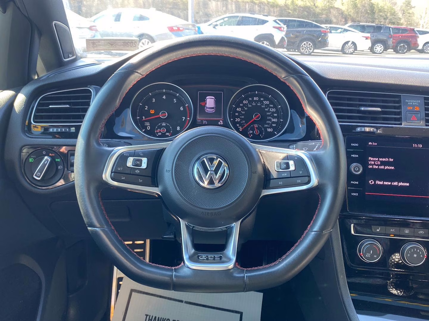 2019 Deep Black Pearl Volkswagen Golf GTI SE FWD Hatchback
