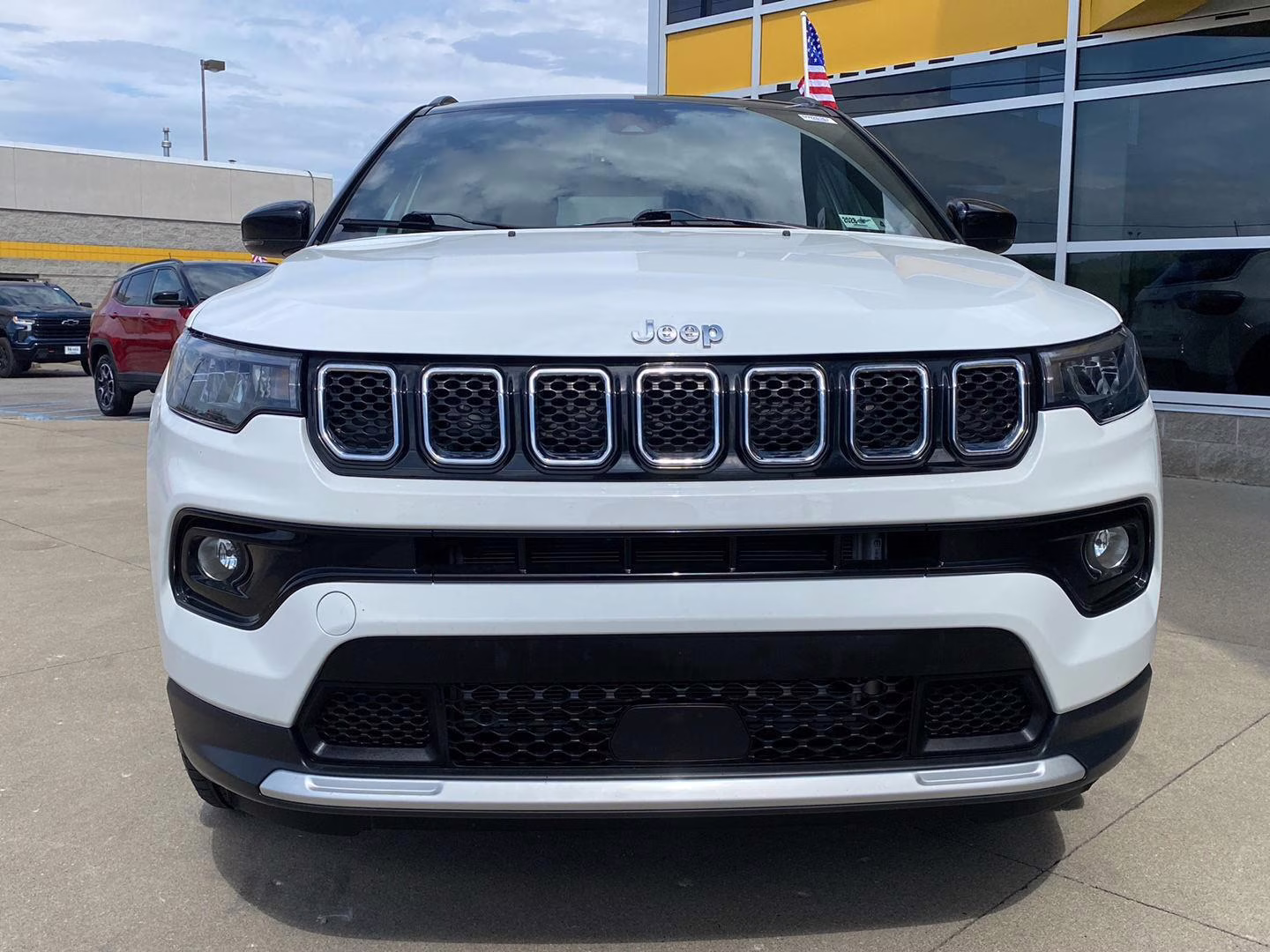 2023 Bright White Clearcoat Jeep Compass Limited 4X4 SUV