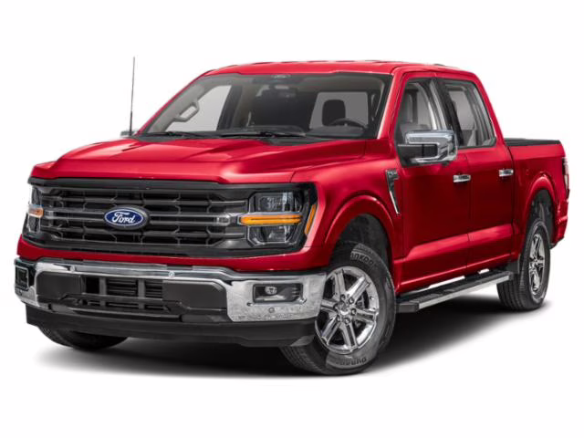 2025 Rapid Red Metallic Tinted Clearcoat Ford F-150 XLT 4X4 Truck