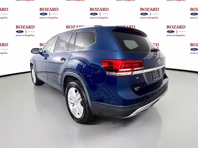 2019 Blue Metallic Volkswagen Atlas 3.6L V6 SE w/Technology FWD SUV