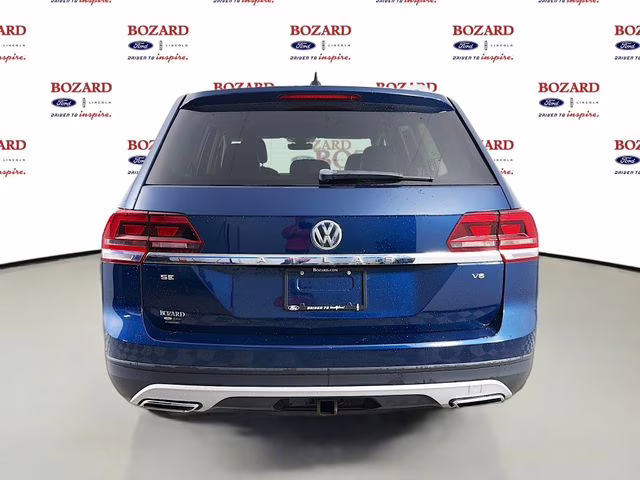 2019 Blue Metallic Volkswagen Atlas 3.6L V6 SE w/Technology FWD SUV