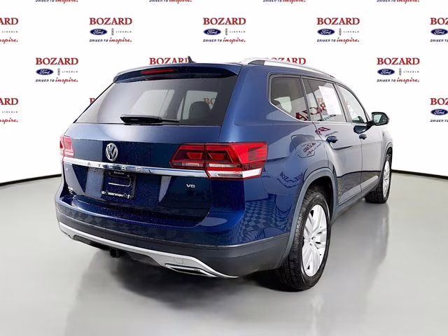 2019 Blue Metallic Volkswagen Atlas 3.6L V6 SE w/Technology FWD SUV