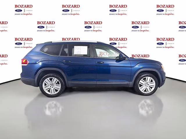 2019 Blue Metallic Volkswagen Atlas 3.6L V6 SE w/Technology FWD SUV