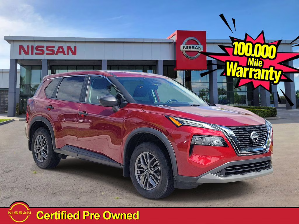 2023 Scarlet Ember Tintcoat Nissan Rogue S FWD SUV