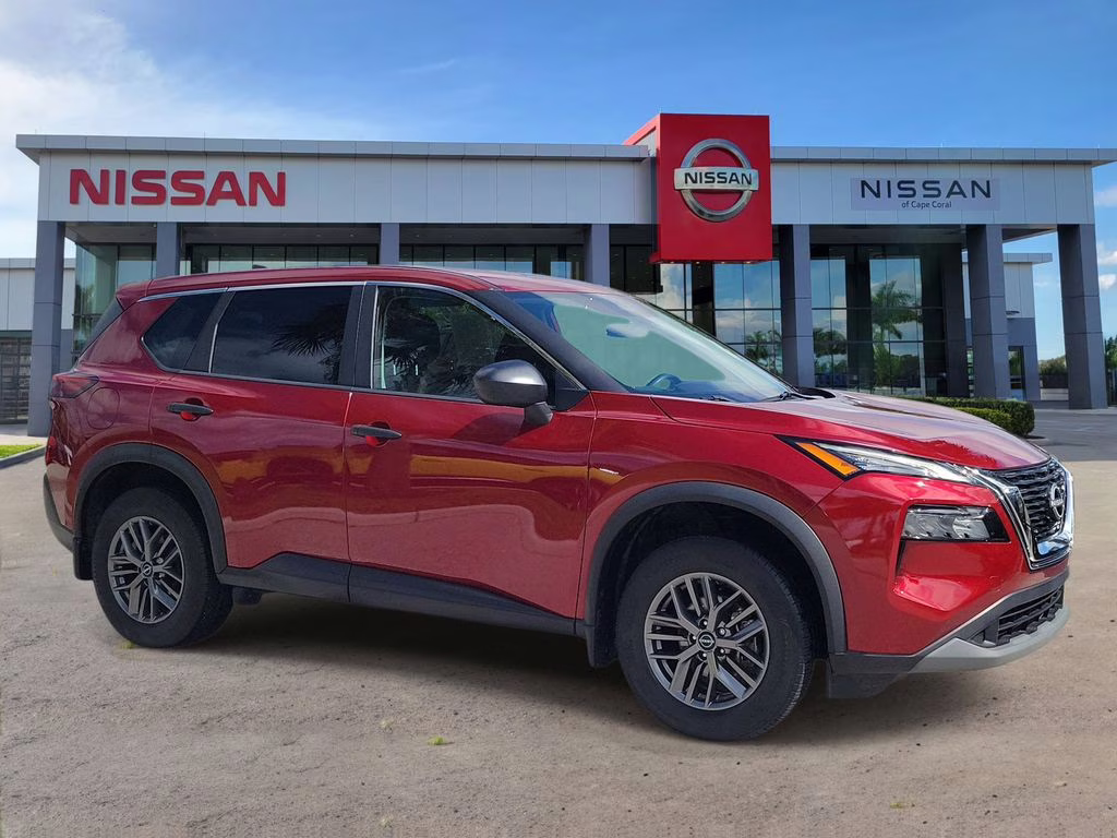 2023 Scarlet Ember Tintcoat Nissan Rogue S FWD SUV