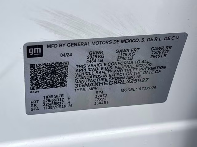 2024 Summit White Chevrolet Equinox LS FWD SUV