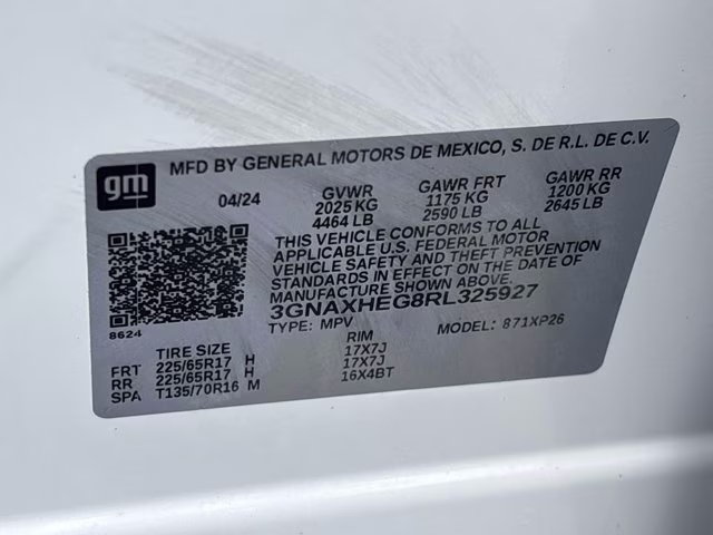 2024 Summit White Chevrolet Equinox LS FWD SUV