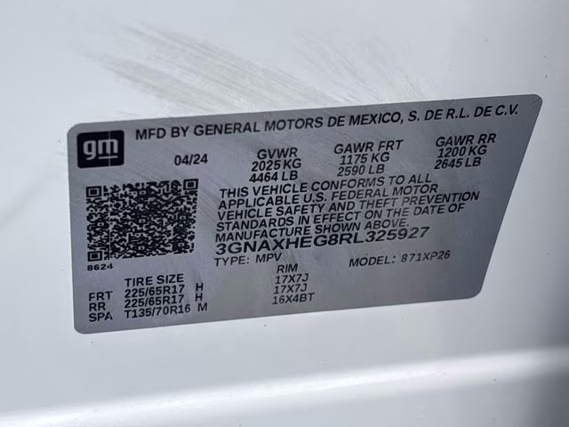 2024 Summit White Chevrolet Equinox LS FWD SUV