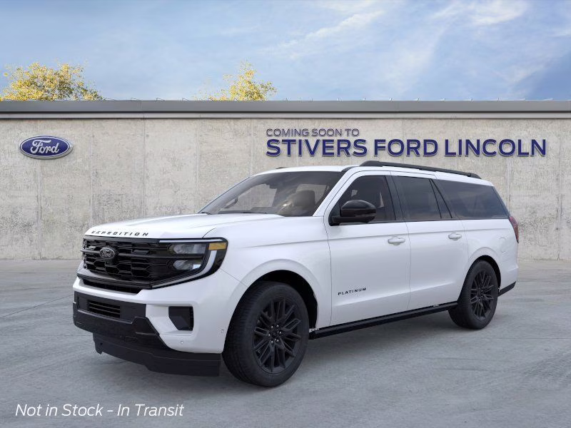 2026 Star White Metallic Tri-Coat Ford Expedition Max Platinum 4X4 SUV