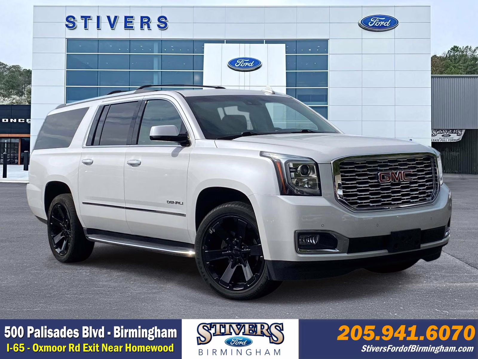 2019 White Frost Tricoat GMC Yukon XL Denali 4X4 SUV