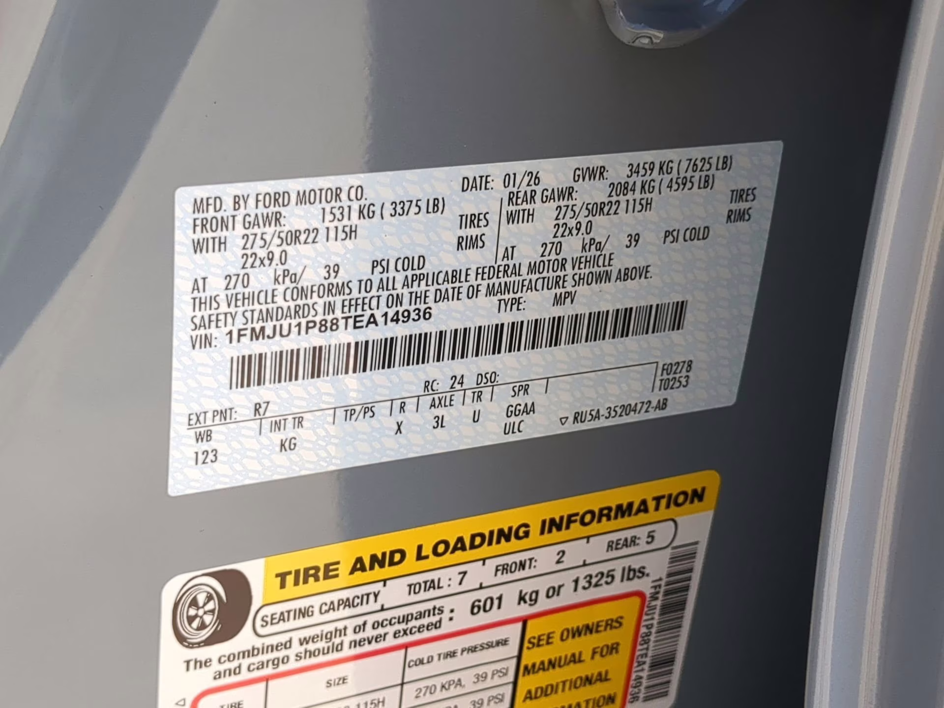 2026 Glacier Gray Metallic Tri-Coat Ford Expedition King Ranch 4X4 SUV