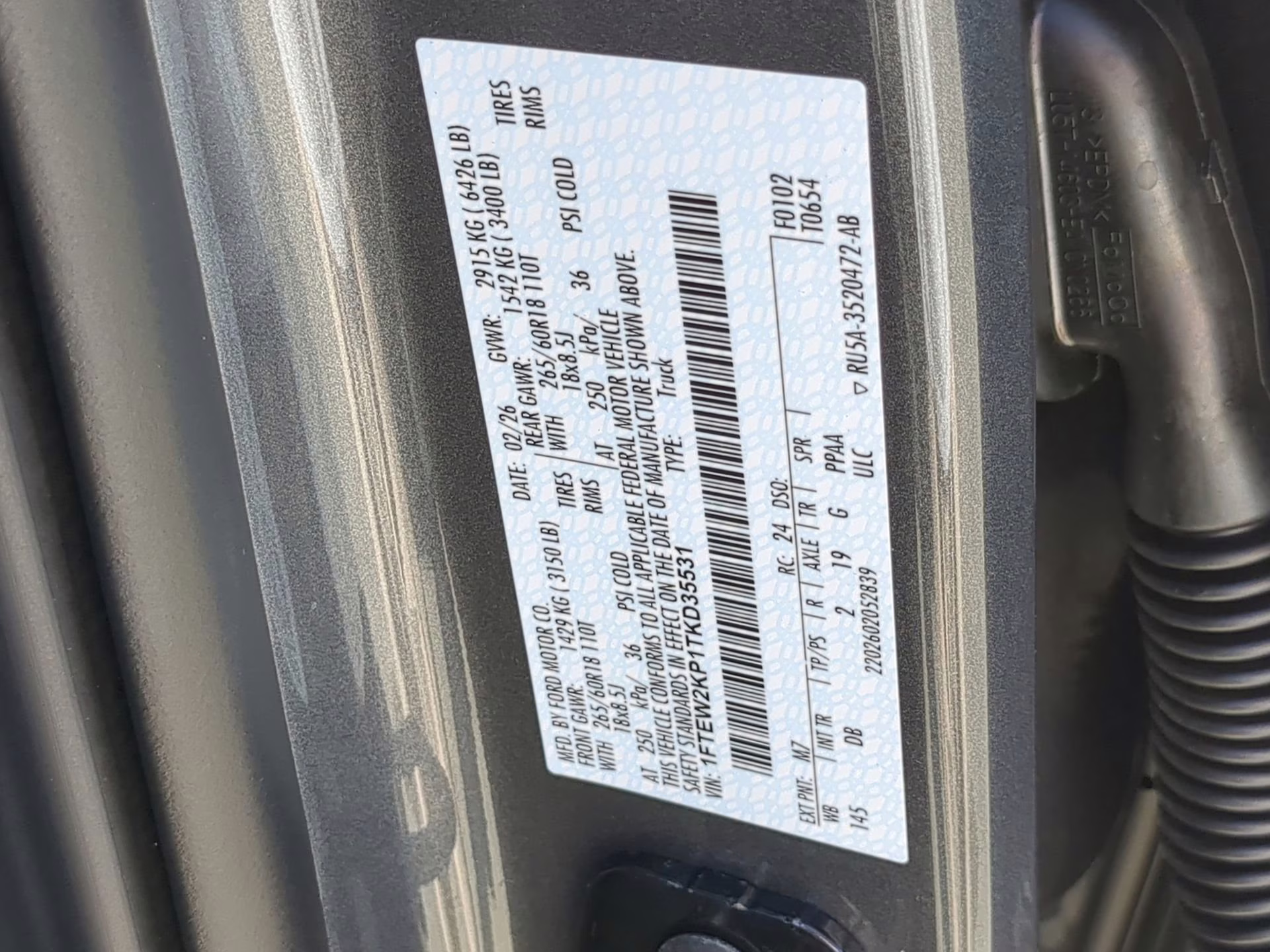 2026 Carbonized Gray Metallic Ford F-150 STX Crew Cab Pickup RWD Truck