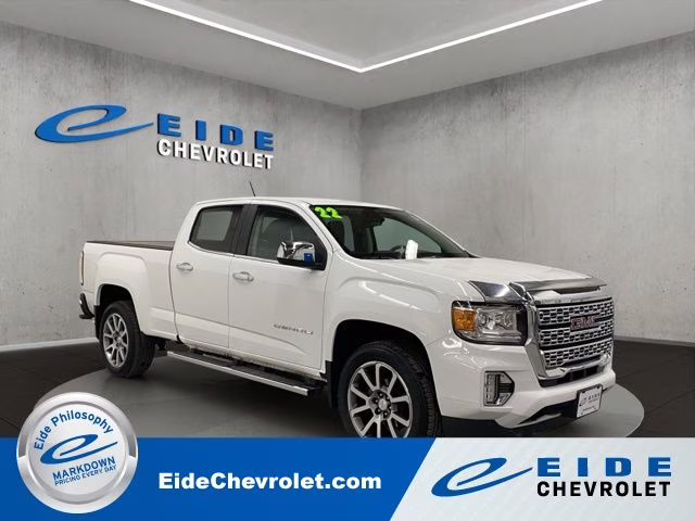 2022 Summit White GMC Canyon Denali 4X4 Truck