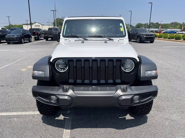 2023 Bright White Clearcoat Jeep Wrangler Willys 4X4 Convertible